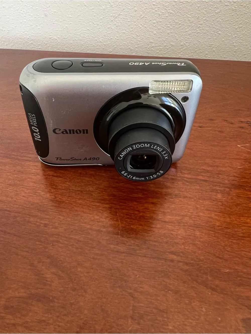 Canon PowerShot A490 Silver and Black Compact Camera